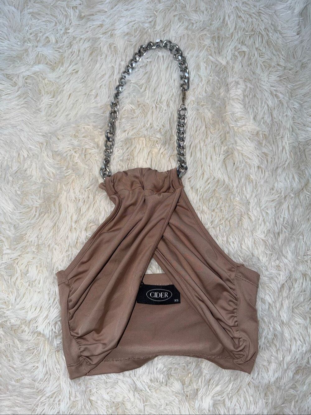 XS cropped top cider